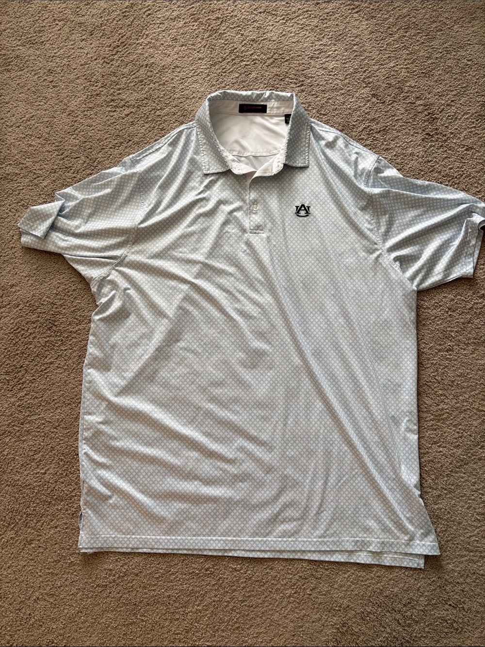 Light Blue Auburn University Short-Sleeve Polo